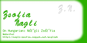 zsofia nagli business card